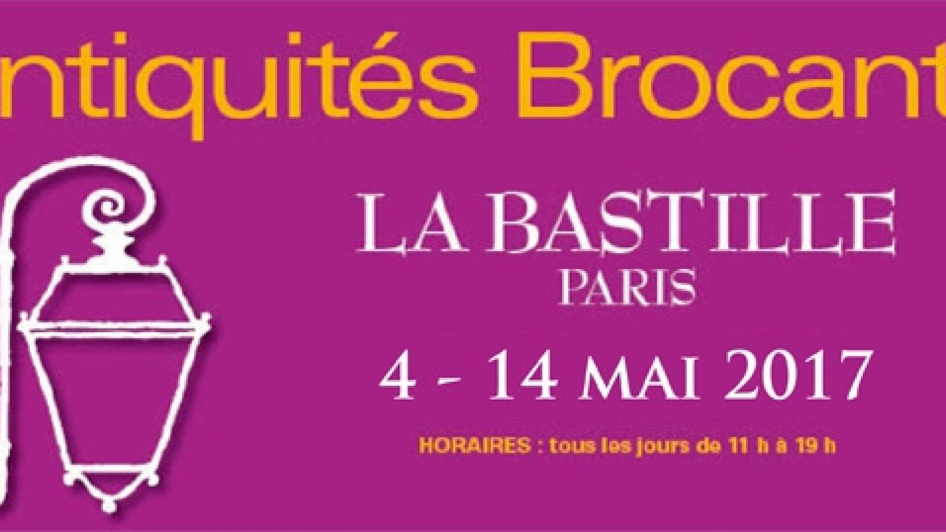 Antiquités Brocante place de la Bastille du 04 au 14 Mai 2017.