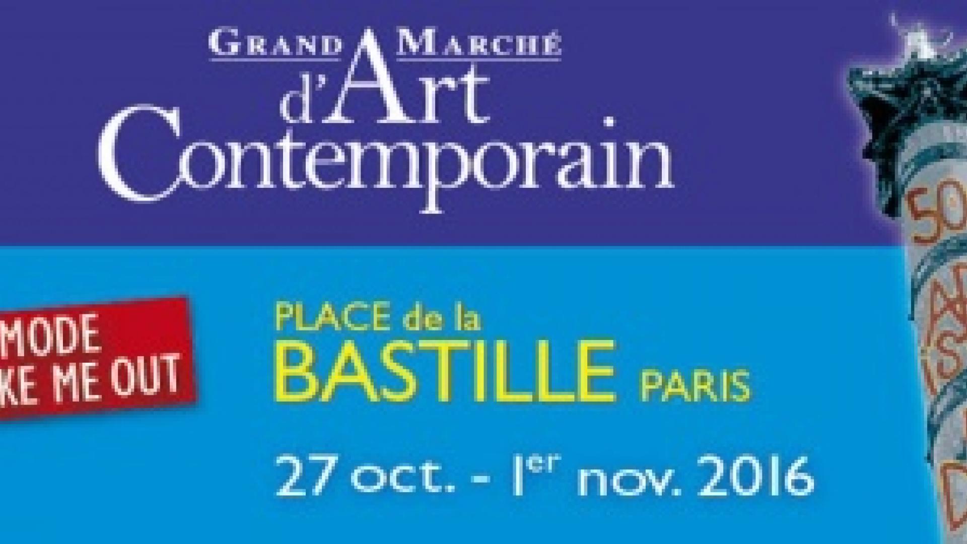 Grand Marché d'Art Contemporain & Salon du Livre, place de la Bastille 