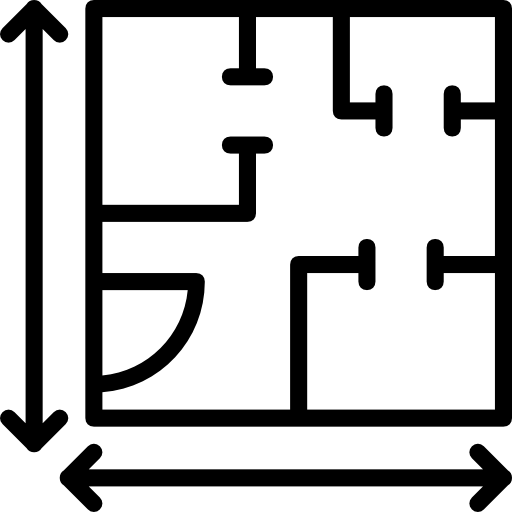 Surface area: 15m² + 13m²